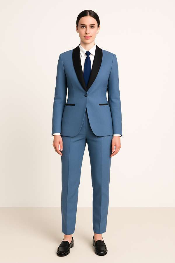 Women's 2 Piece Ice Blue Color Suit